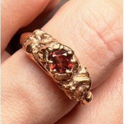  Gold Ring with Sterling Silver